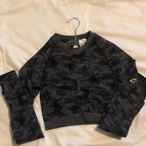 Gymshark camo top